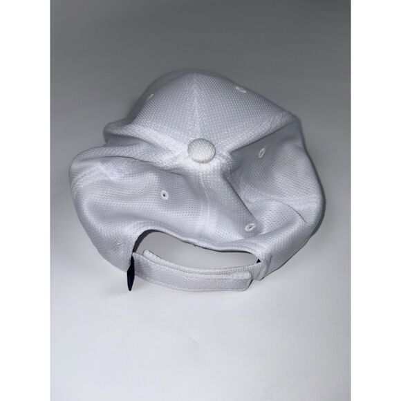 johnnie-O White Performance Hat Surfer Logo Adjustable Cap - Picture 2 of 4